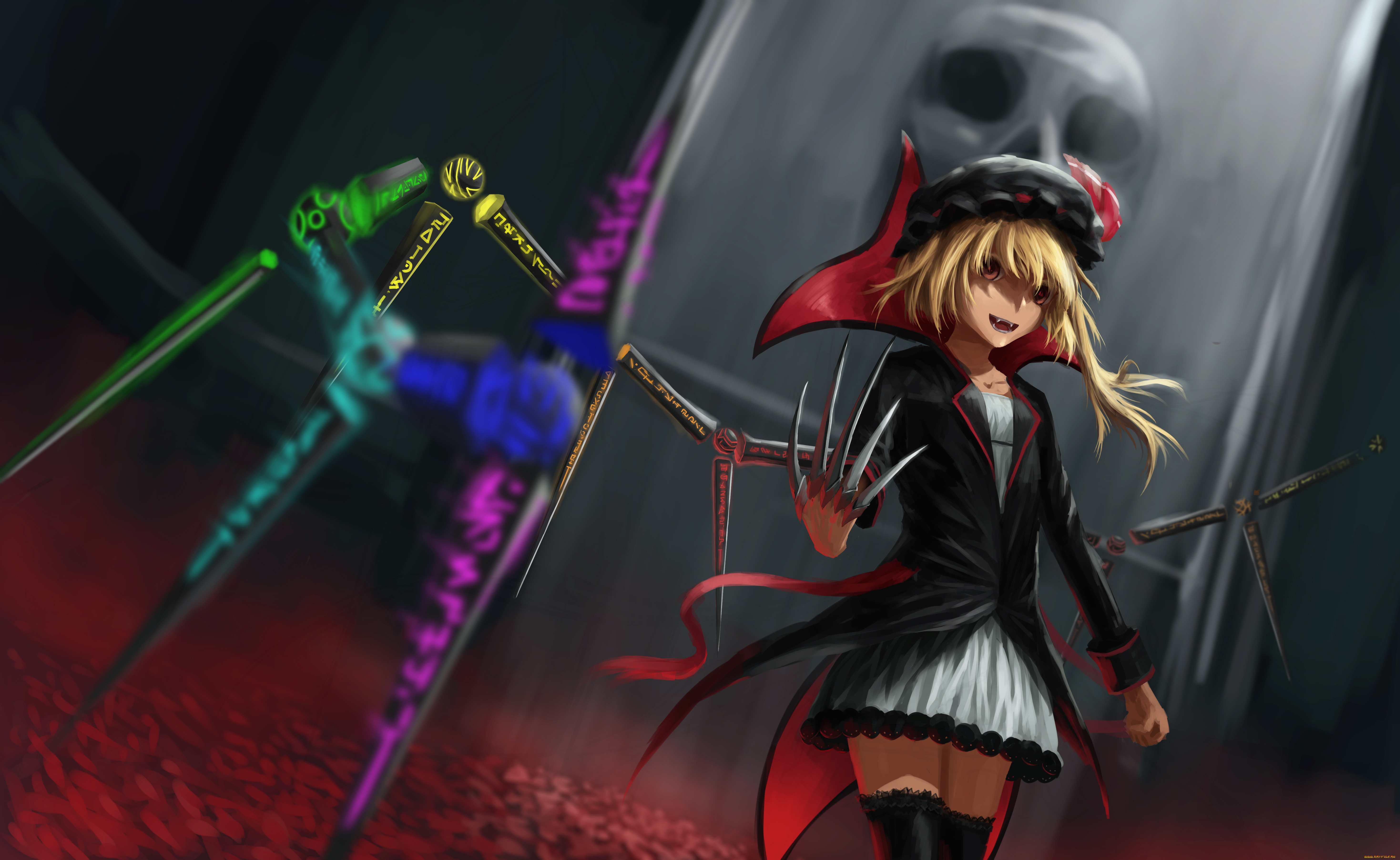 , touhou, flandre, scarlet, newnand, , , , , 
